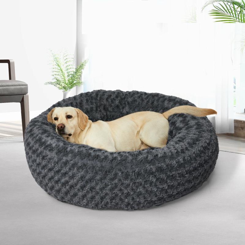 Cat Beds |  Bernese Dog Beds Calming Warm Soft Plush Pet Cat Cave Washable Portable – Dark Grey Large Cat Cat Beds