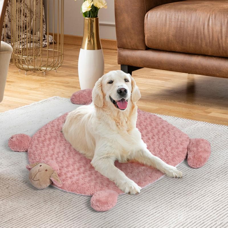 Cat Beds |  Collie Dog Beds Pet Cat Calming Squeaky Toys Cushion Puppy Kennel Mat – Pink Large Cat Cat Beds