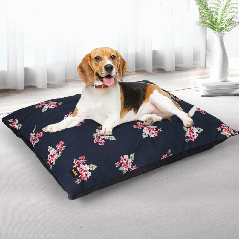 Cat Beds |  Dunker Dog Beds Calming Cat Pet Washable Removable Cover Cushion Mat Indoor – Navy Large Cat Cat Beds