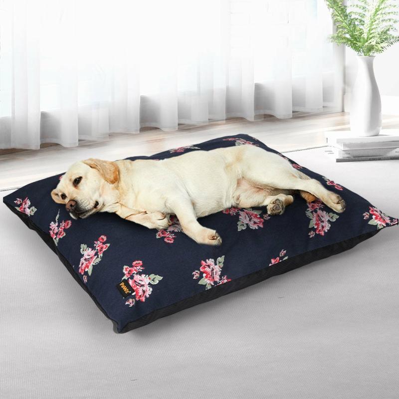 Cat Beds |  Dunker Dog Beds Calming Cat Pet Washable Removable Cover Cushion Mat Indoor – Navy Xlarge Cat Cat Beds