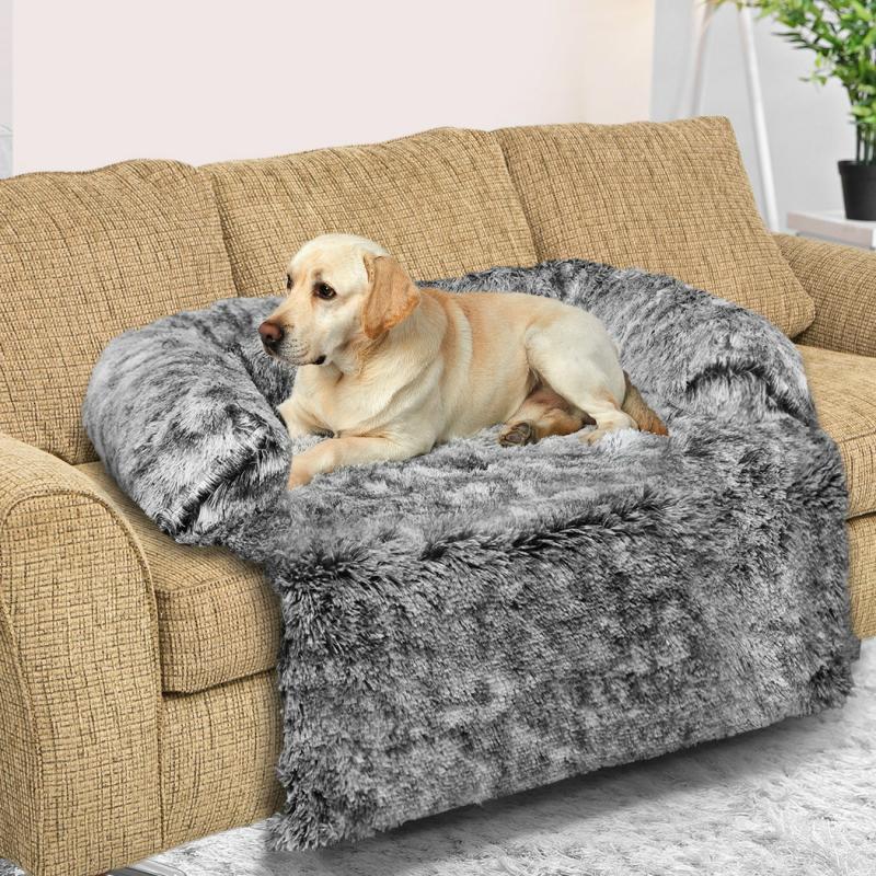 Cat Beds |  Lapphund Dog Beds Pet Protector Sofa Cover Cat Couch Cushion Slipcovers Seater – Charcoal Small Cat Cat Beds